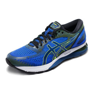 ASICS 亚瑟士 GEL-NIMBUS 21 1011A169-400 运动休闲跑步鞋 (蓝色/黑色、40.5)