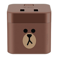 BULL 公牛 GNV-UU212B 布朗熊小魔方USB插座 1.5米
