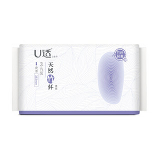 U适 天然竹纤系列 超加长夜用卫生巾 383mm*3片