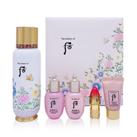 WHOO 后 秘贴 清颜顺滑精华液 限量套盒（精华130ml+水妍水20ml+水妍乳20ml+水妍面膜13ml+口红3g）