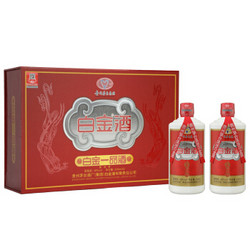 贵州茅台集团白金酒公司 白金一品酒 43度 500ml*2瓶 礼盒装 *4件