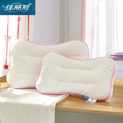 佳丽斯（Jialisi）枕芯 儿童枕头 纤维枕 纯棉面料 四季通用 单只装 33*53*4cm *2件