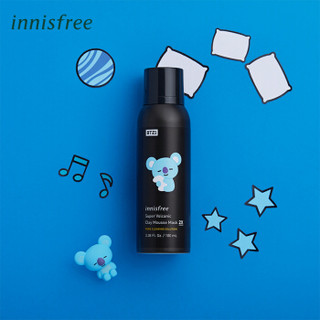 innisfree 悦诗风吟 火山岩泥毛孔清洁倍净多效慕斯面膜  BT21限量版 深层清洁收缩毛孔随机发 男女通用