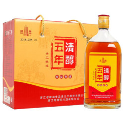 塔牌绍兴产黄酒 清醇五年 冬酿花雕酒 500ml*6瓶整箱装 *3件