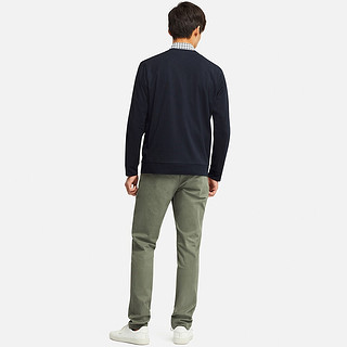 Uniqlo优衣库 男装AIRism开衫 414498 (藏青、XL)