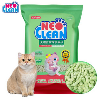 NEO CLEAN 天净 非10公斤20公斤水晶松木膨润土沙  天净绿茶6L 绿色 （2.5kg)