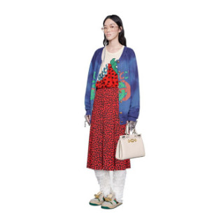 GUCCI 古奇 女士T恤圆领亮片刺绣Gucci草莓印花Oversize造型 539081 XJA2J 7136