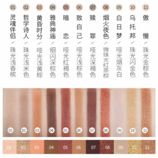 ZEESEA 星辰璀璨11色眼影盘 学生大地色人鱼南瓜哑光珠光闪懒人初学者少女系大理石姿色赠刷 柏拉图幻想#01 6971555163882