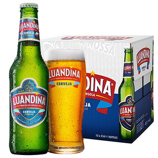 luandina罗安娜非洲安哥拉进口大麦芽黄啤酒330ml12