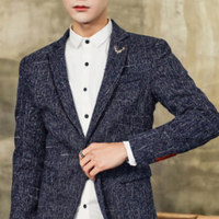 Miiow 猫人 男士西服休闲时尚单西便服外套 QT4016-1-1606