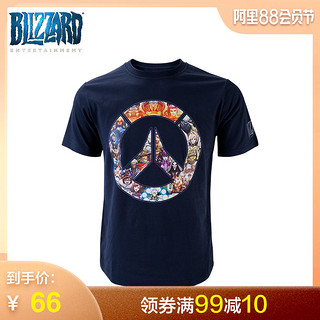 blizzard暴雪游戏官方守望先锋印花T恤守望周边D.Va源氏半藏cos服