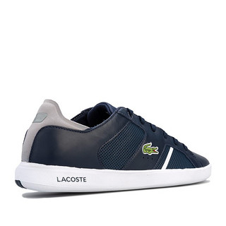 LACOSTE 拉科斯特 Novas 119 1 Sma系列系带平底男士休闲鞋板鞋 Navy Grey UK 7 