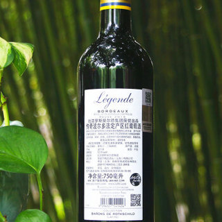 LAFITE 拉菲 传奇波尔多干红葡萄酒 整箱装 750ml*6瓶 ASC防伪行货