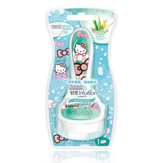 Schick 舒适 W301239401 Hello Kitty除毛刀剃毛刀1刀头1刀架 敏感型