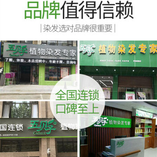五贝子 植物染发剂天然纯染头发膏盖白发五倍子焗油膏无刺激不伤发正品 【经典款】自然黑  WBZJD