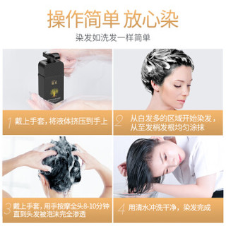  RUIHU/瑞虎 植物自然纯黑色 染发膏  自然黑