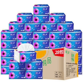 QINGLIANGYIDU 清亮一度 C002-28 抽纸巾 ( 28包、4层)
