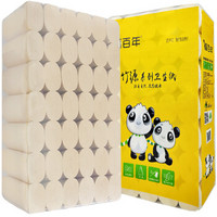福百年 本色42卷5.4斤 竹浆卫生纸巾 (42卷、无芯卷纸、4层)