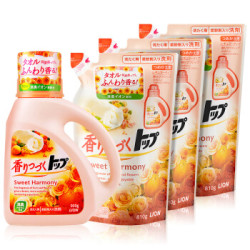 LION 狮王 Lion)浓缩香氛洗衣液特惠装 (花果香型900g+690补充装*3) 儿童洗衣液