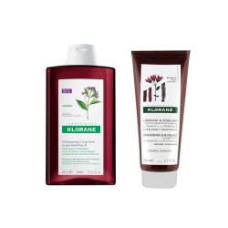  KLORANE 康如 金鸡纳洗护套装 （无硅防脱洗发水 400ml+护发素 200ml） *3件