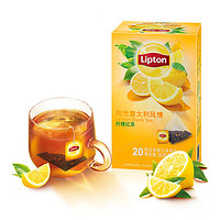 立顿阳光意大利风情柠檬红茶调味茶20包36g 茶叶