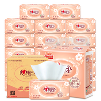 心相印 抽纸180抽经典柔厚卫生纸巾 (18包、2层)