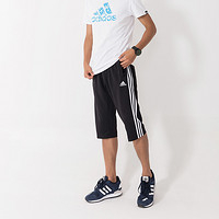 adidas 阿迪达斯 PN10030MA-7-BW 男装七分运动中裤 (黑色、2XL)