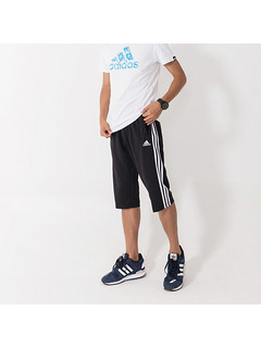 adidas 阿迪达斯 PN10030MA-7-BW 男装七分运动中裤 (黑色、2XL)