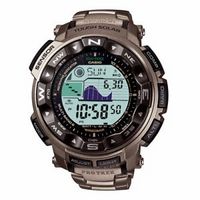 银联专享：CASIO 卡西欧 PRW2500T-7 登山系列 男款太阳能电波表