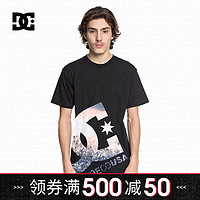 DCSHOECOUSA男运动夏季新款黑色潮棉圆领短袖T恤5226J804-XKKW
