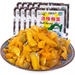 涪陵渝橙榨菜一箱装50g*60袋小包装家用清淡榨菜丝下饭菜开味咸菜