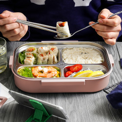 304不锈钢餐盒盘分格套装