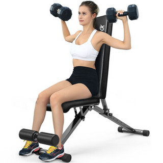 多功能折叠哑铃凳健身椅卧推飞鸟凳仰卧起坐板家用健身器材卧推凳健身凳  KJ01