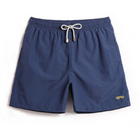 GAILANG 盖浪 沙滩裤潮男速干轻薄宽松休闲纯色短裤有内衬游泳裤男平角泳裤 XLS24藏青 L GMA1541 (藏青、 L、锦纶、分体)