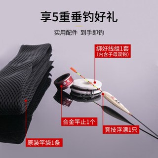 HUAZHONGXIAN 画中仙 鱼竿手竿钓鱼竿超轻超硬鱼杆手杆台钓竿鲫鱼竿鲤鱼竿黑坑钓竿4.5米5.4米6.3米渔具套装    DN-TDG