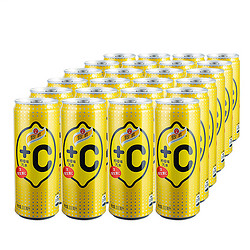 Schweppes 怡泉 +C 柠檬味汽水  330ml*24罐 *3件