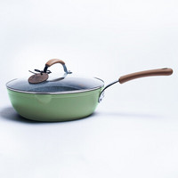 CaROTE 卡罗特 BIOGREEN系列 麦饭石煎炒锅 28cm 绿色