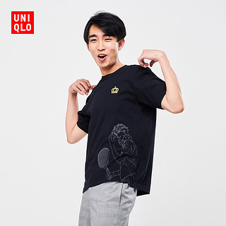 UNIQLO 优衣库 男士T恤UQ419399000 黑色 S (黑色)