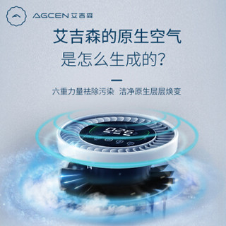 AGCEN 艾吉森 KJ450F-T01A 空气净化器 白色 (白色)