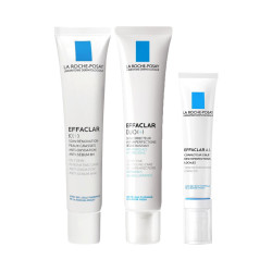 LA ROCHE-POSAY 理肤泉 战“痘”三剑客（K乳40ml+DUO乳40ml+修护霜15ml） *2件