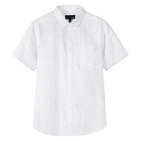 Semir 森马 韩版白色衬衣纯棉衬衫 13-038041004