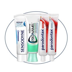 SENSODYNE 舒适达+益周适 多效护理牙膏 4支装(抗敏+护齿健+经典款+美白) *2件