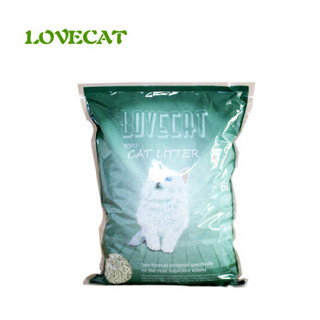 LOVECAT 爱宠爱猫 litter爱宠爱猫宠物豆腐猫砂 无尘除臭绿茶猫砂/豆腐砂猫沙6L