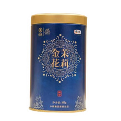 中粮中茶牌 湖南安化黑茶 百年木仓 金花茉莉 100g 单罐装 *2件