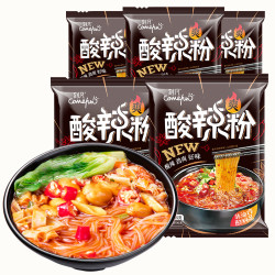刻凡酸辣粉网红酸辣粉重庆风味红薯粉条粉丝整箱方便面米线袋装