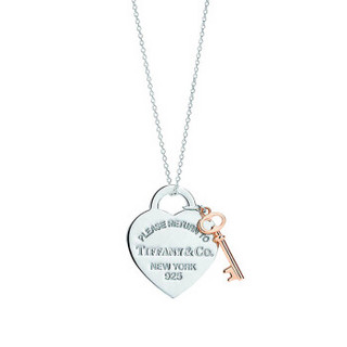 Tiffany&Co. 蒂芙尼 RETURN TO TIFFANY系列女士心形钥匙项链  玫瑰金色 30971531 40.5CM 30971531