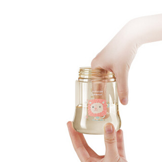 BabyCare 宝宝奶瓶宽口径带吸管手柄耐摔 300ml淡藻绿     1730 (300-320mL、 PPSU、宽口径)