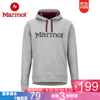 marmot/土拨鼠2019春季新品户外柔软舒适轻量套头卫衣 灰色 L 欧码偏大