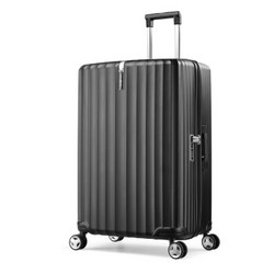 Samsonite 新秀丽 拉杆箱旅行箱行李箱时尚竖条纹男女登机箱GU9黑色20英寸