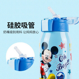 Disney 迪士尼 8055 不锈钢两用儿童保温杯 米奇蓝色  600ML